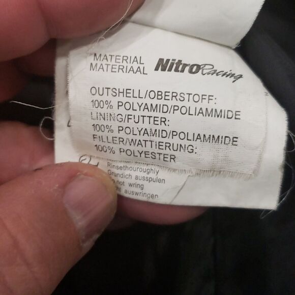 NITRO RACING MOTORCYCLE JACKET fleece/poly SIZE SM - Picture 6 of 8